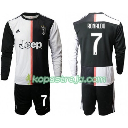Billiga Fotbollströjor Juventus Ronaldo 7 Barn Hemma tröja 2019/20 Långärmad